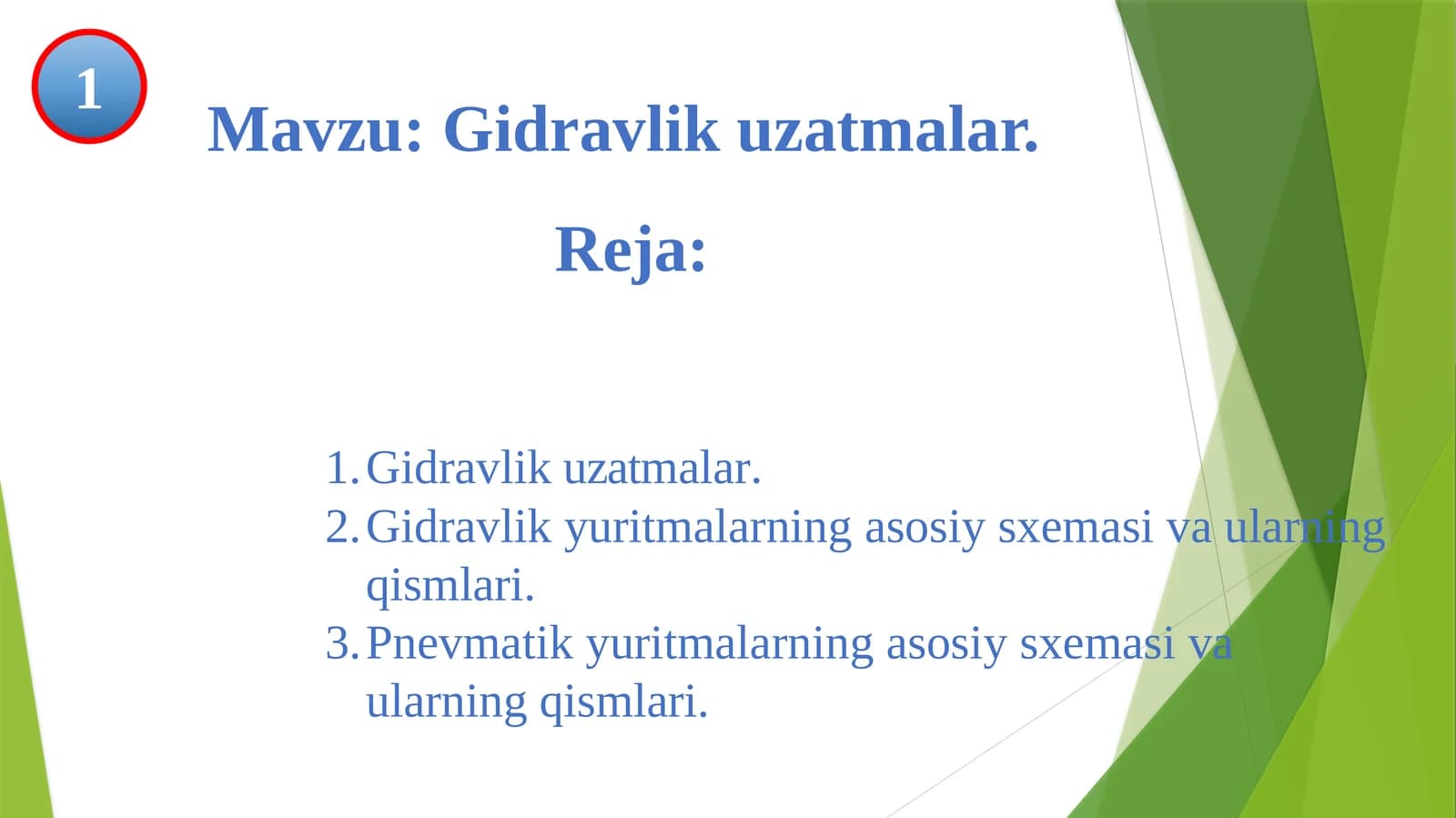 Gidravlik uzatmalar