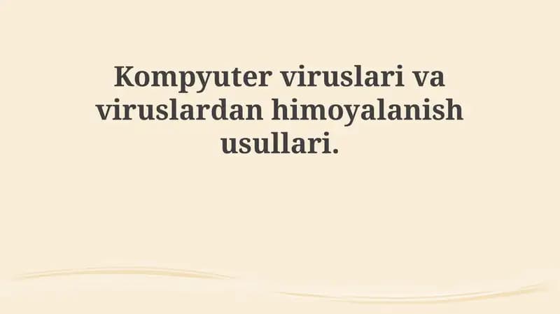 Kompyuter viruslari