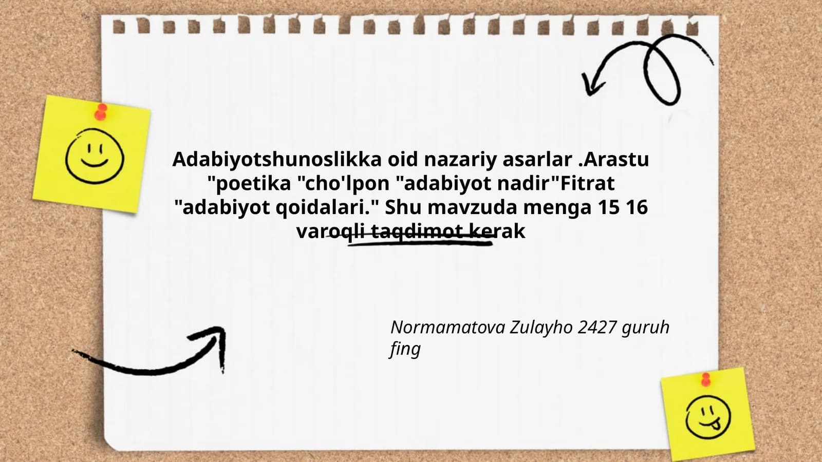 Adabiyotshunoslikka oid nazariy asarlar