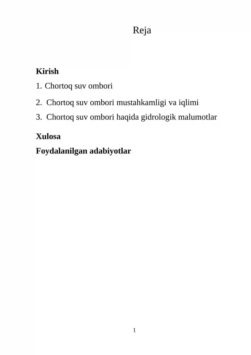 Chortoq suv ombori