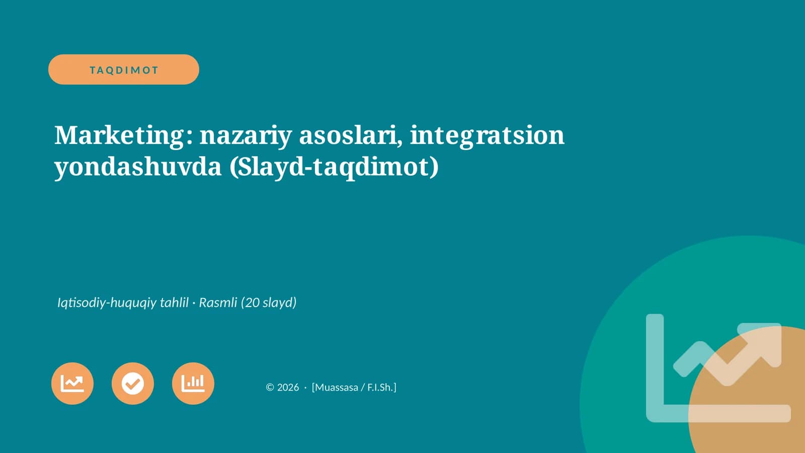 Marketing: nazariy asoslari, integratsion yondashuvda