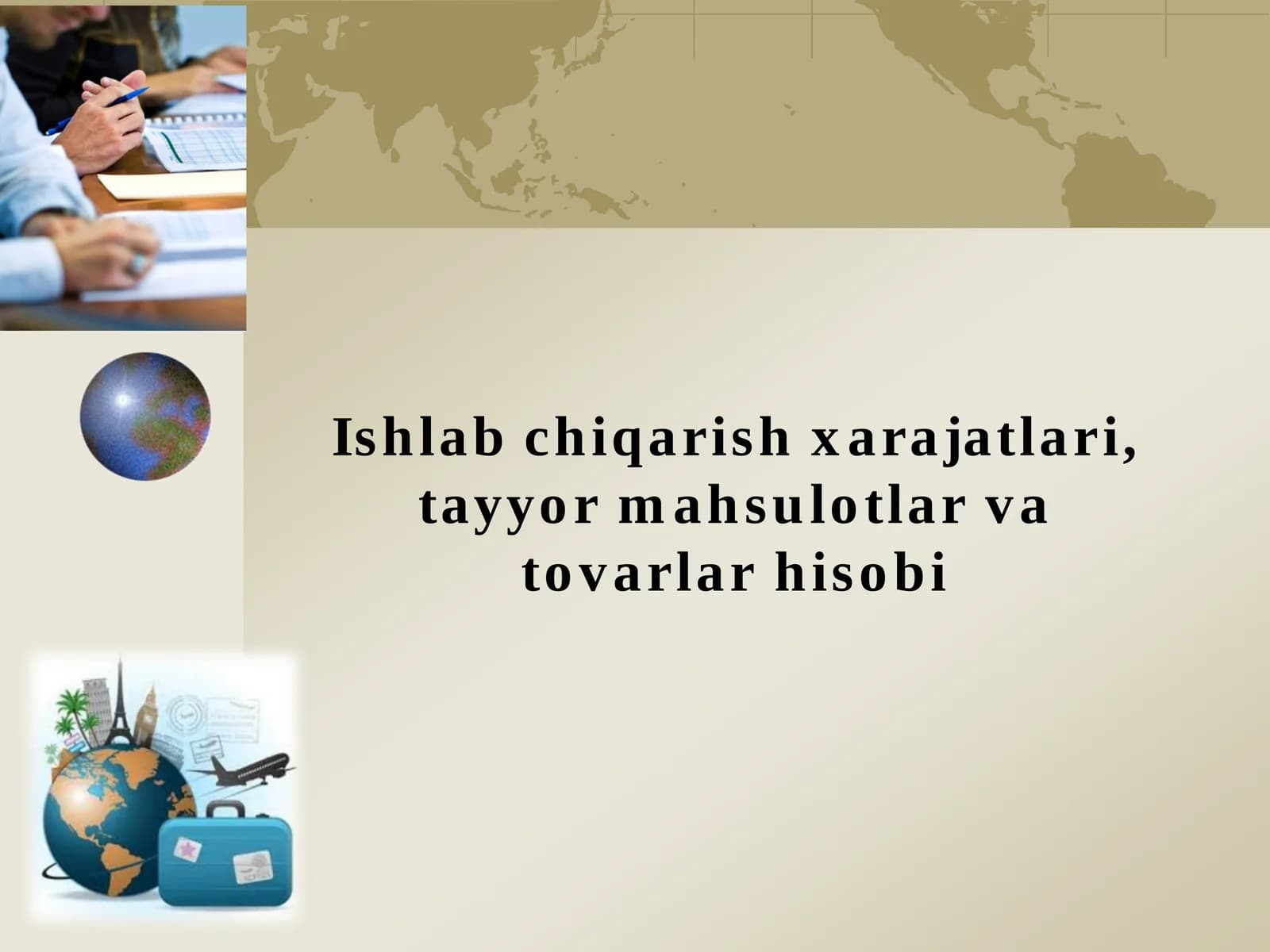 Ishlab chiqarish xarajatlari, tayyor mahsulotlar va tovarlar hisobi