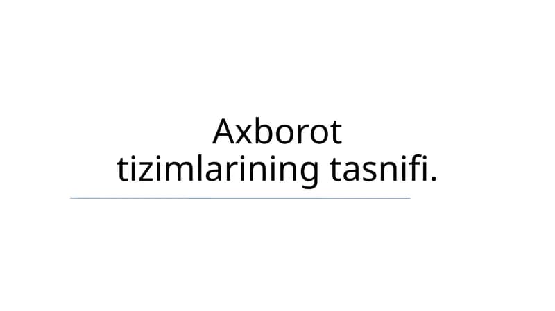 Moliya va hisobot tizimlari