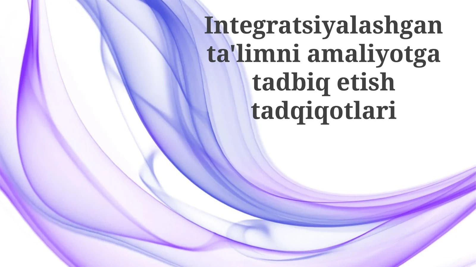 Inklyuziv Ta'limni Amalga Oshirish Bo'yicha Tadqiqotlar