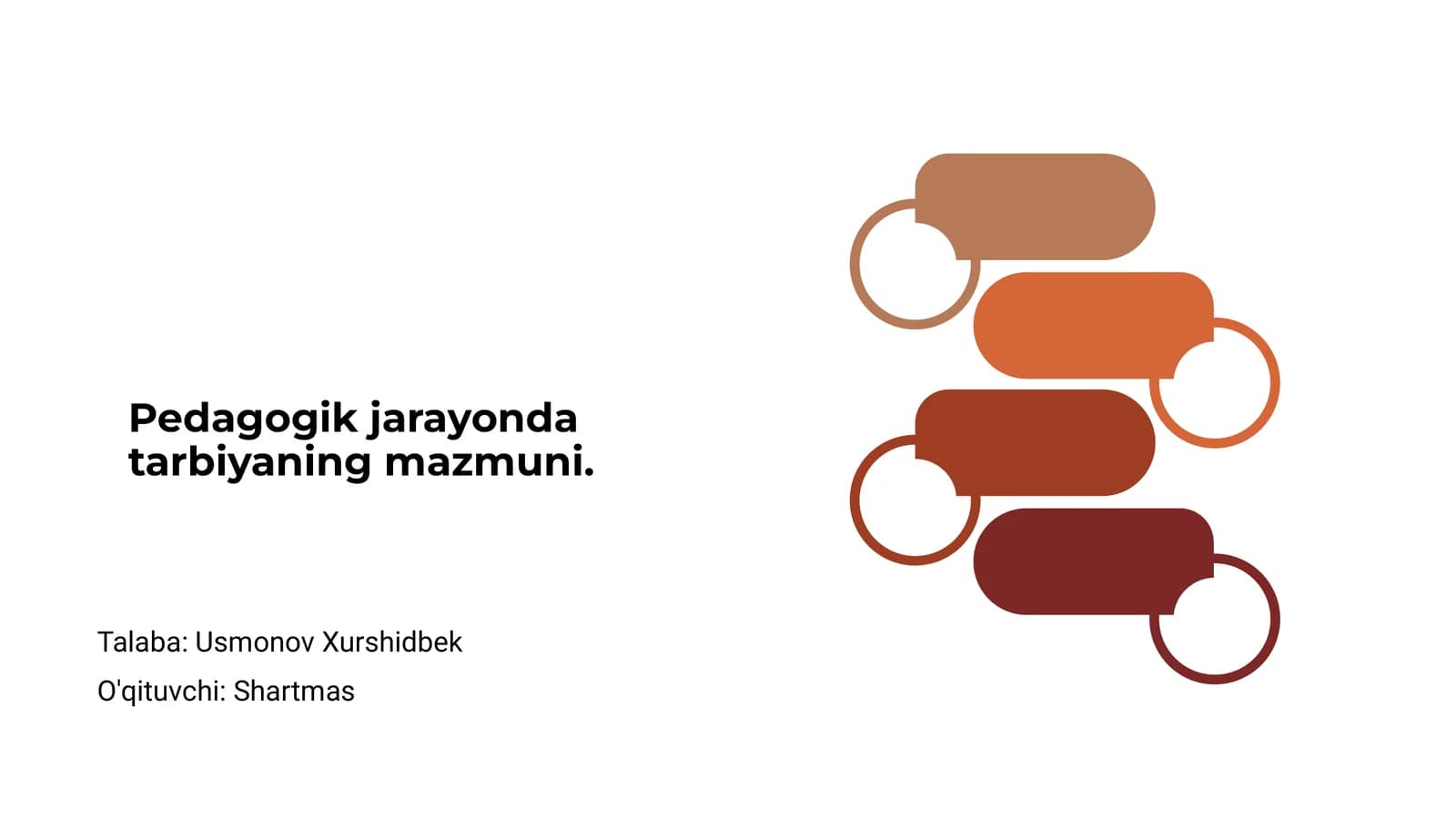 Pedagogik jarayonda tarbiyaning mazmuni