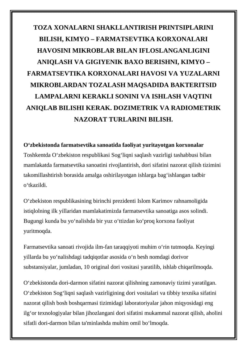 Farmatsevtika Sanoati