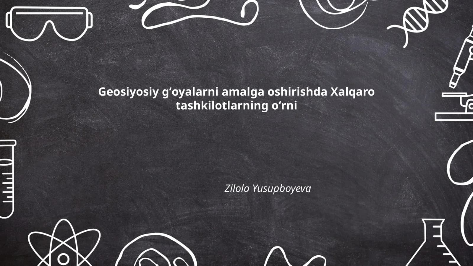 Xalqaro tashkilotlarning oʻrni