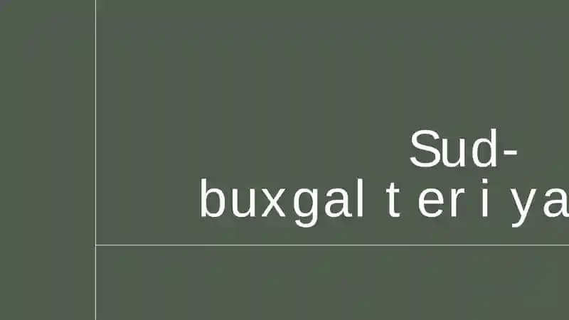 Sud-buxgalteriya ekspertizasi