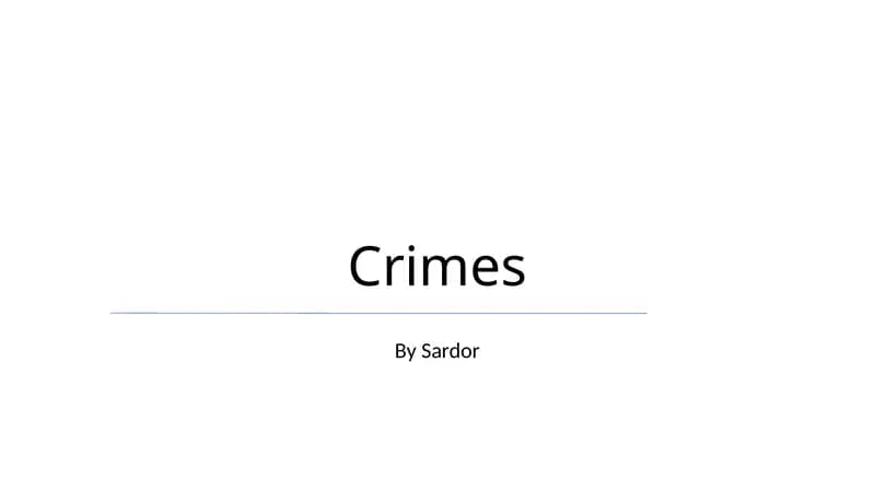 Crimes