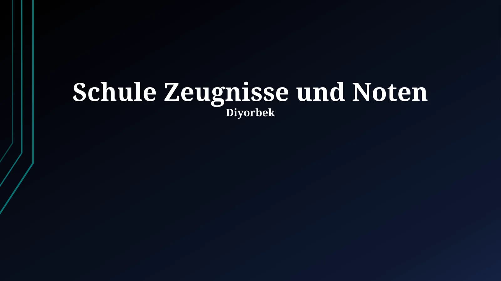 Schule Zeugnisse und Noten