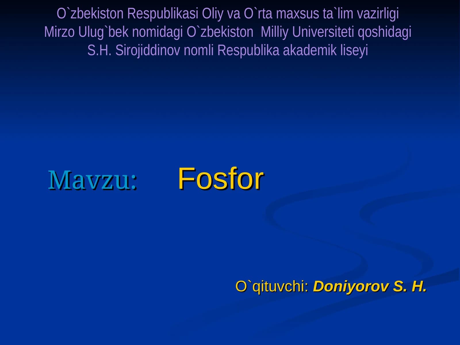 Fosfor