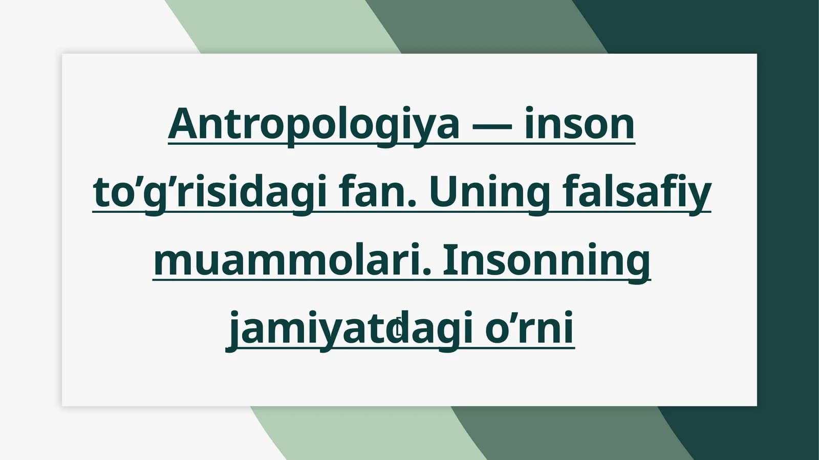 Antropologiya