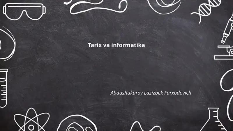 Tarix va informatika