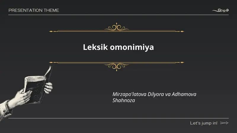 Leksik omonimiya