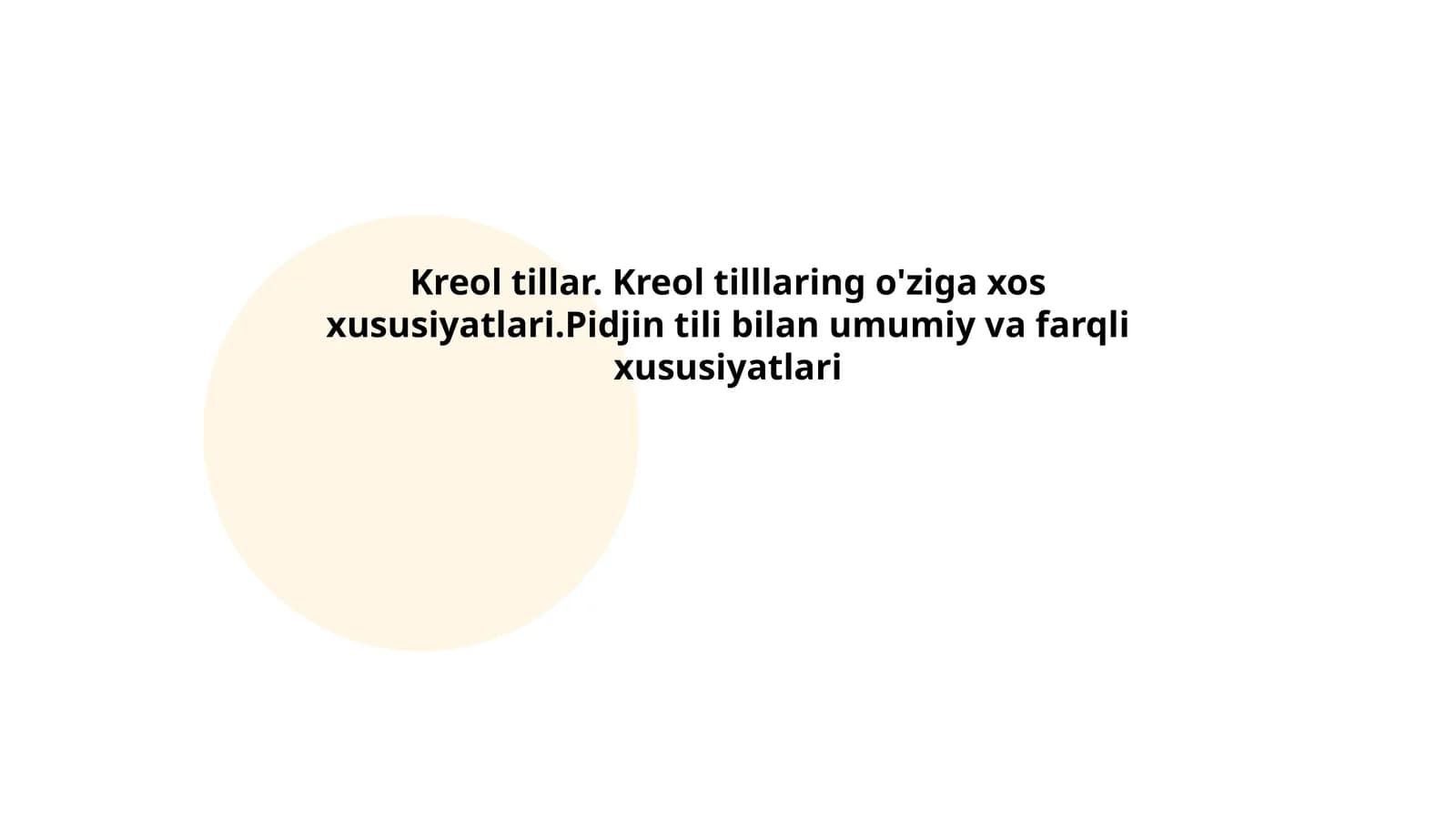 Kreol tillar