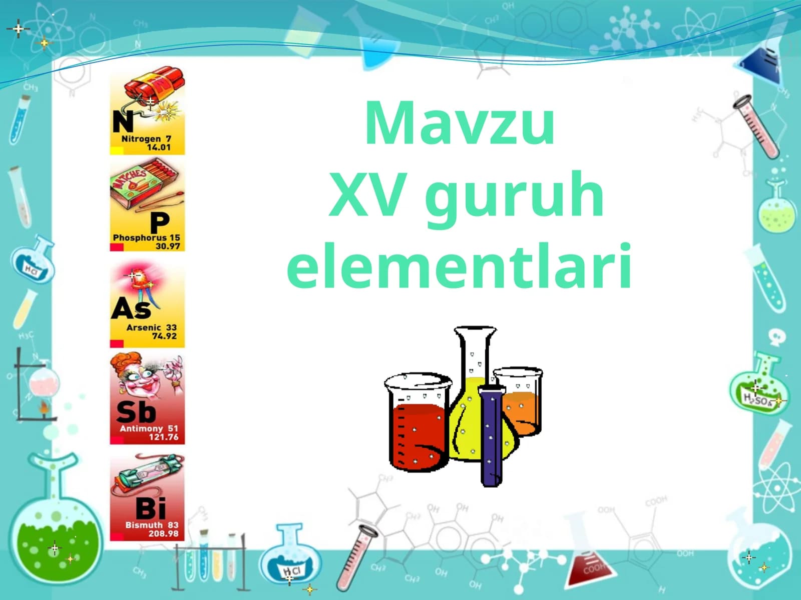 XV guruhi elementlari