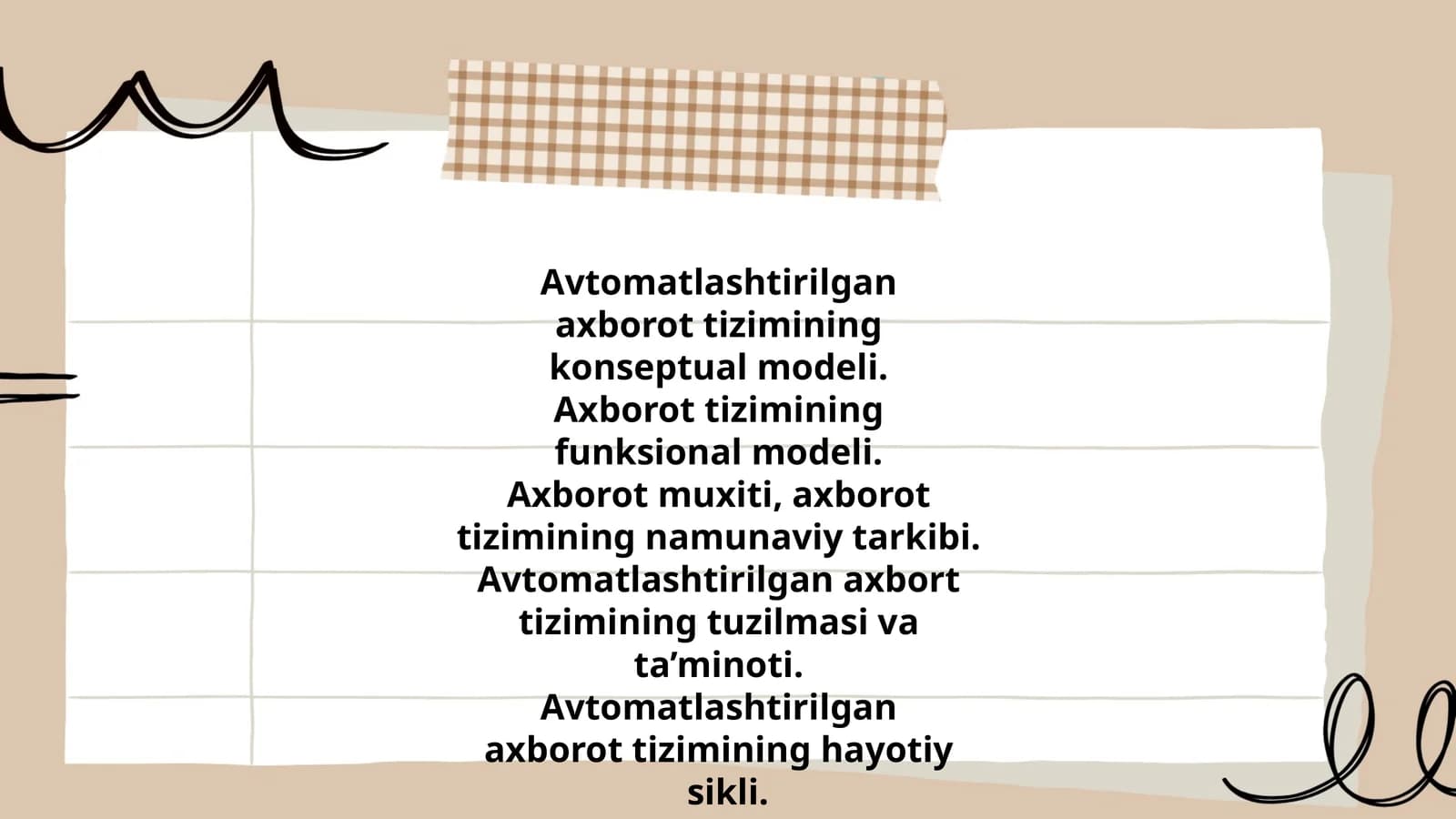 Avtomatlashtirilgan axborot tizimi