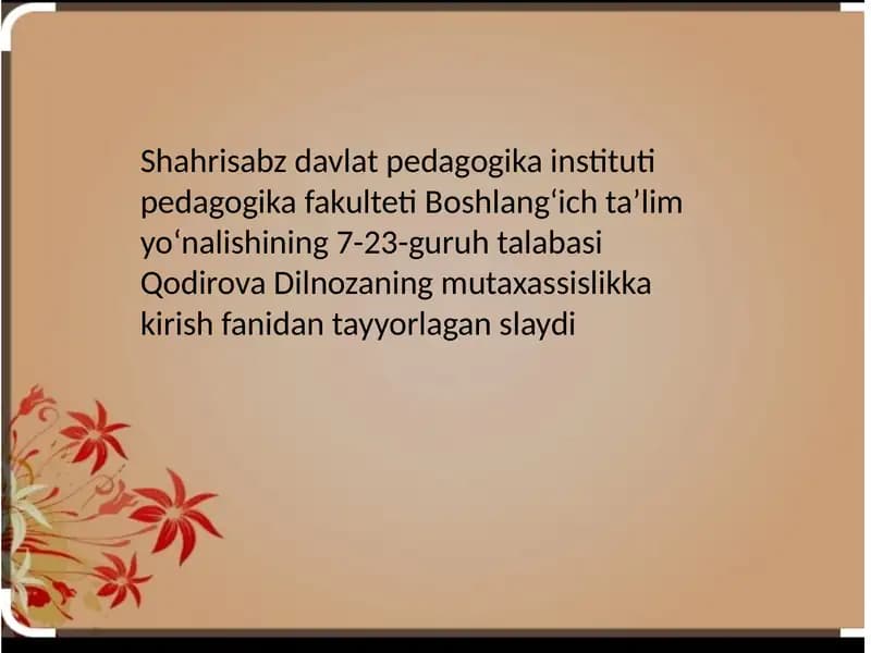 Zamonaviy Ta'lim