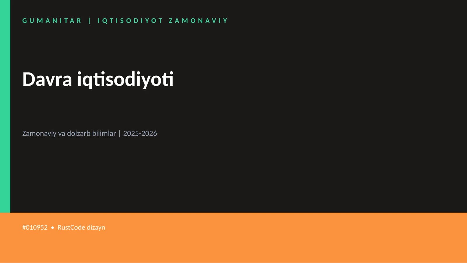 Davra iqtisodiyoti