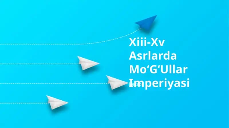 Xiii-Xv Asrlarda MoʻGʻUllar Imperiyasi