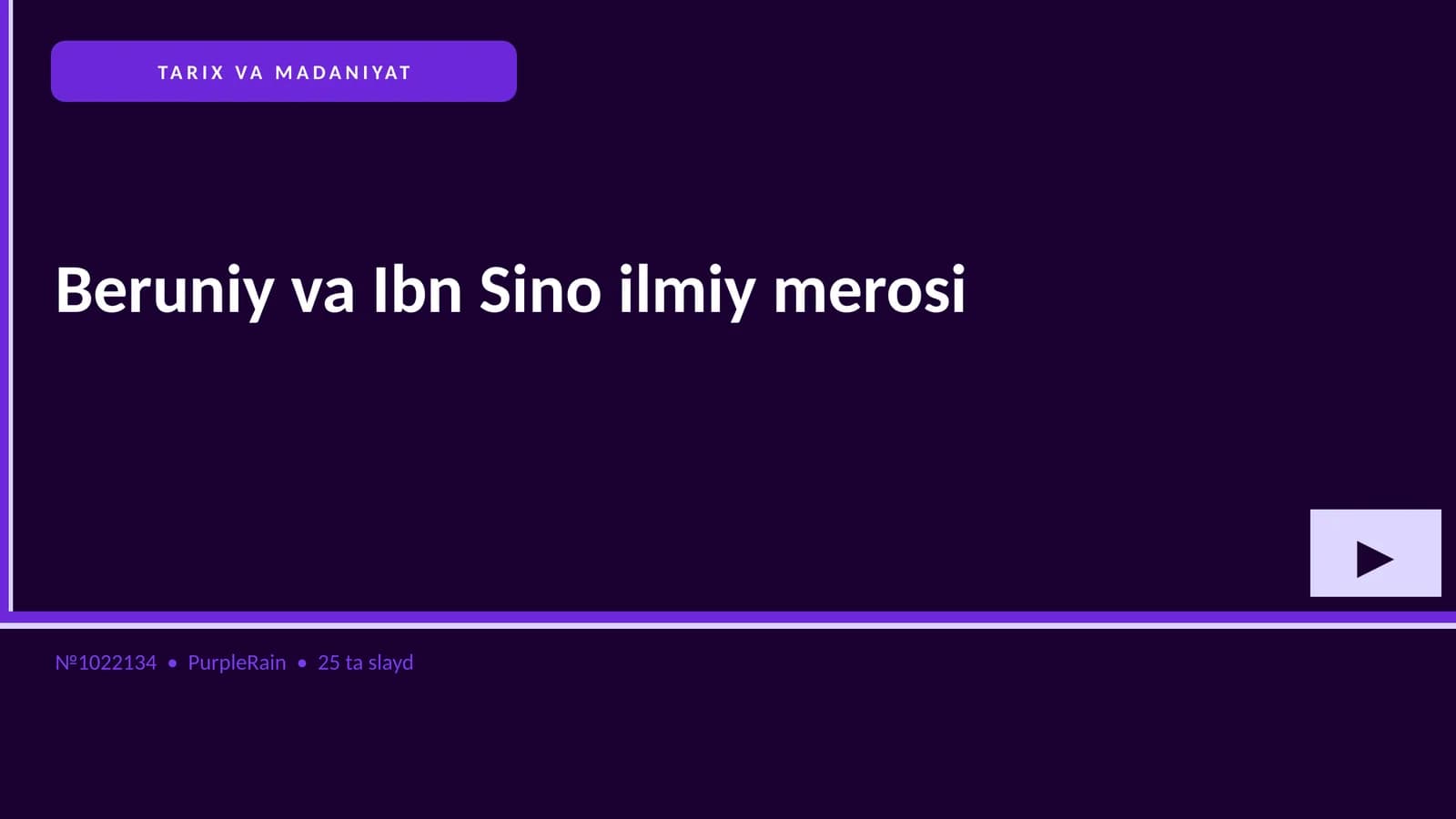Beruniy va Ibn Sino ilmiy merosi