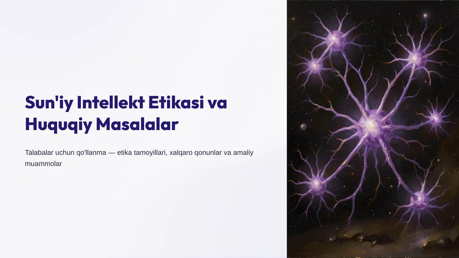 Sun'iy Intellekt Etikasi va Huquqiy Masalalar