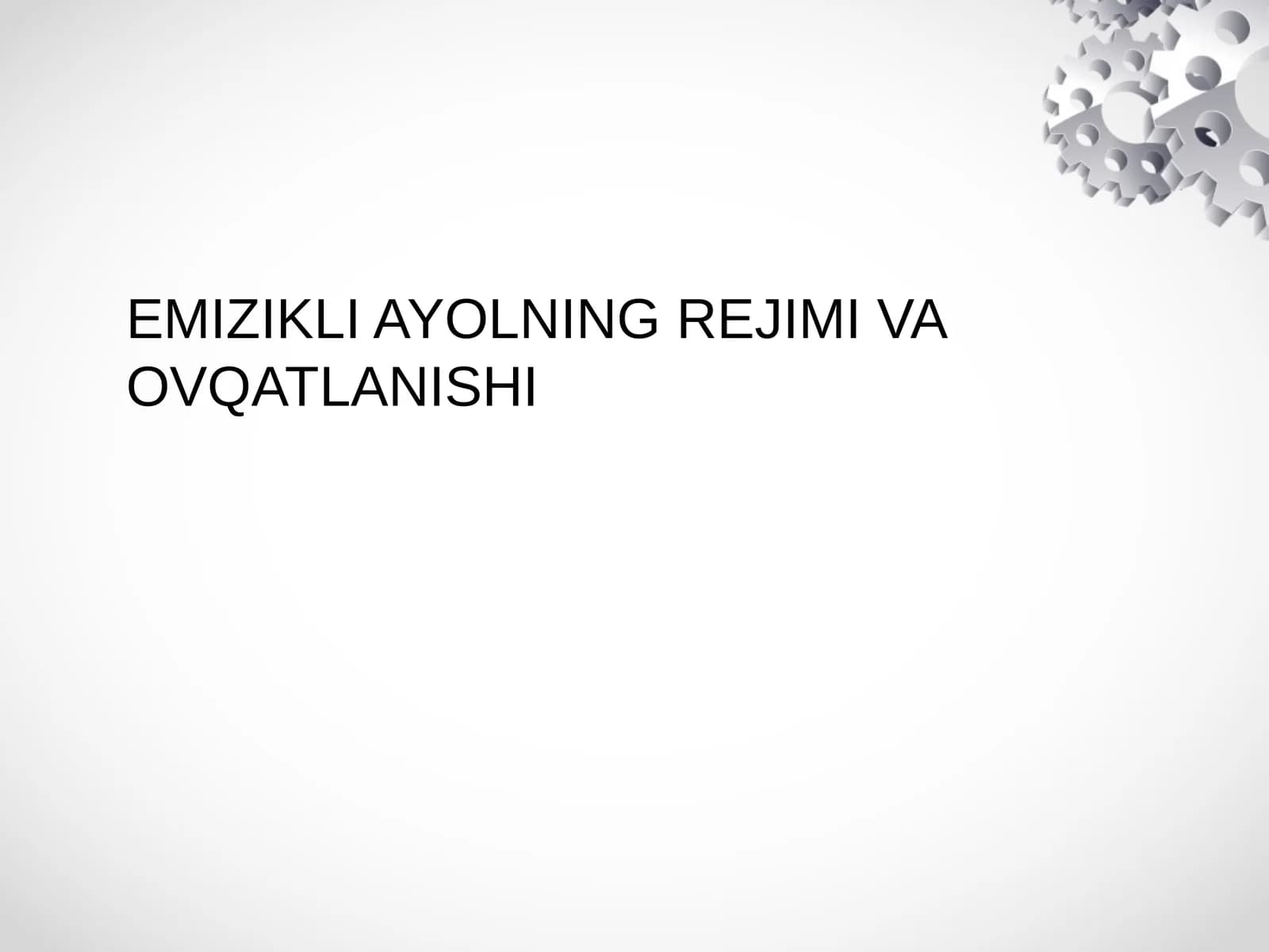 Emizikli ayollarning rejimi va ovqatlanishi