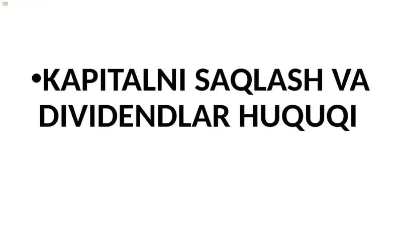 Kapitalni saqlash