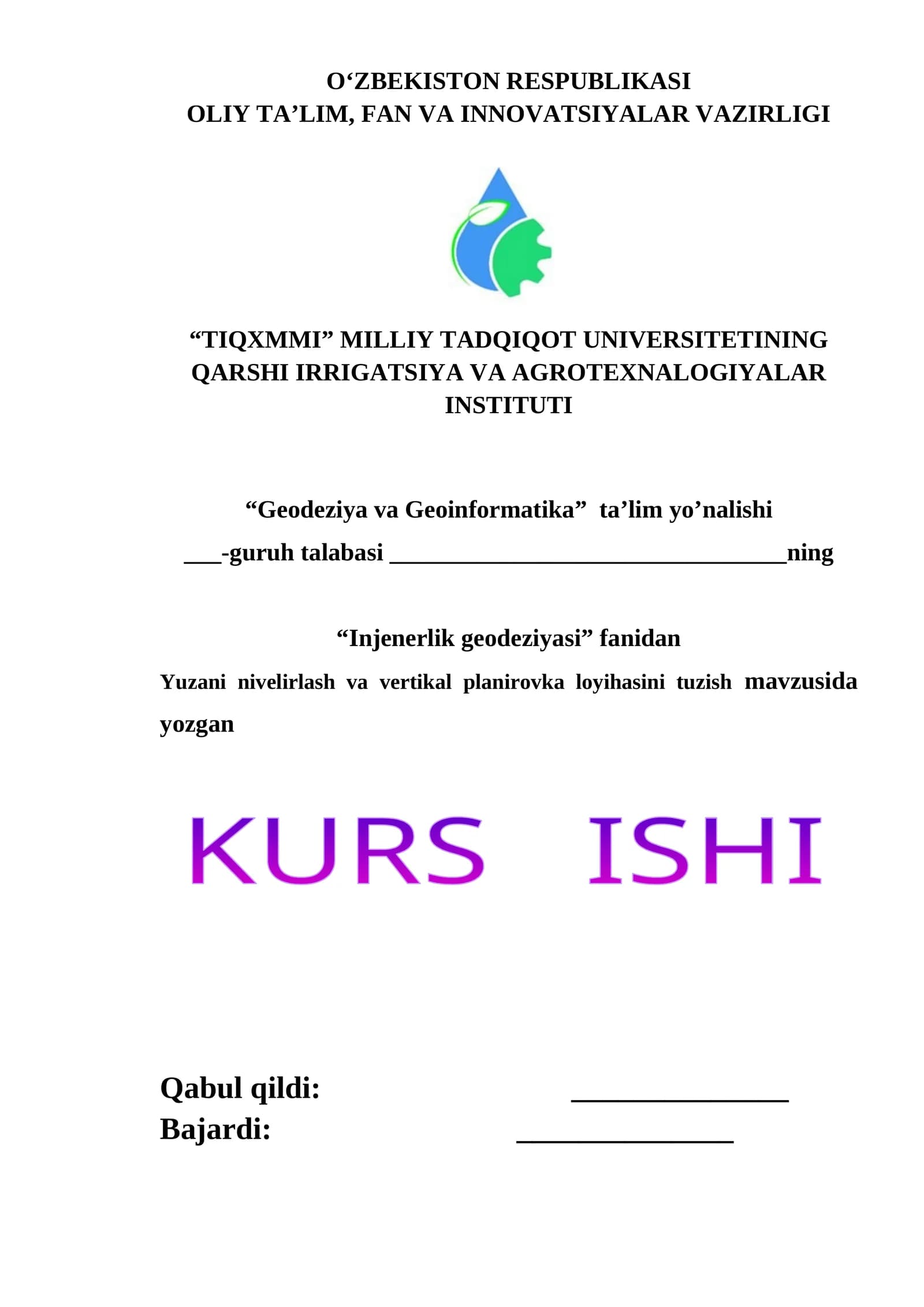 Injenerlik geodeziyasi