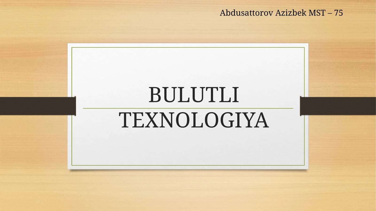 Bulutli Texnologiya
