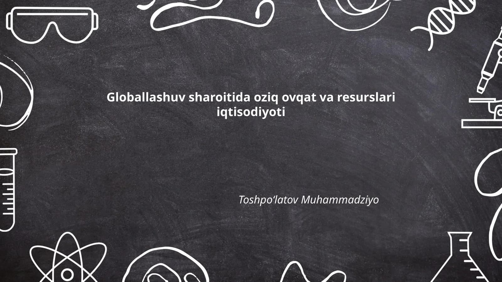 Global oziq-ovqat ta'minoti zanjirlari