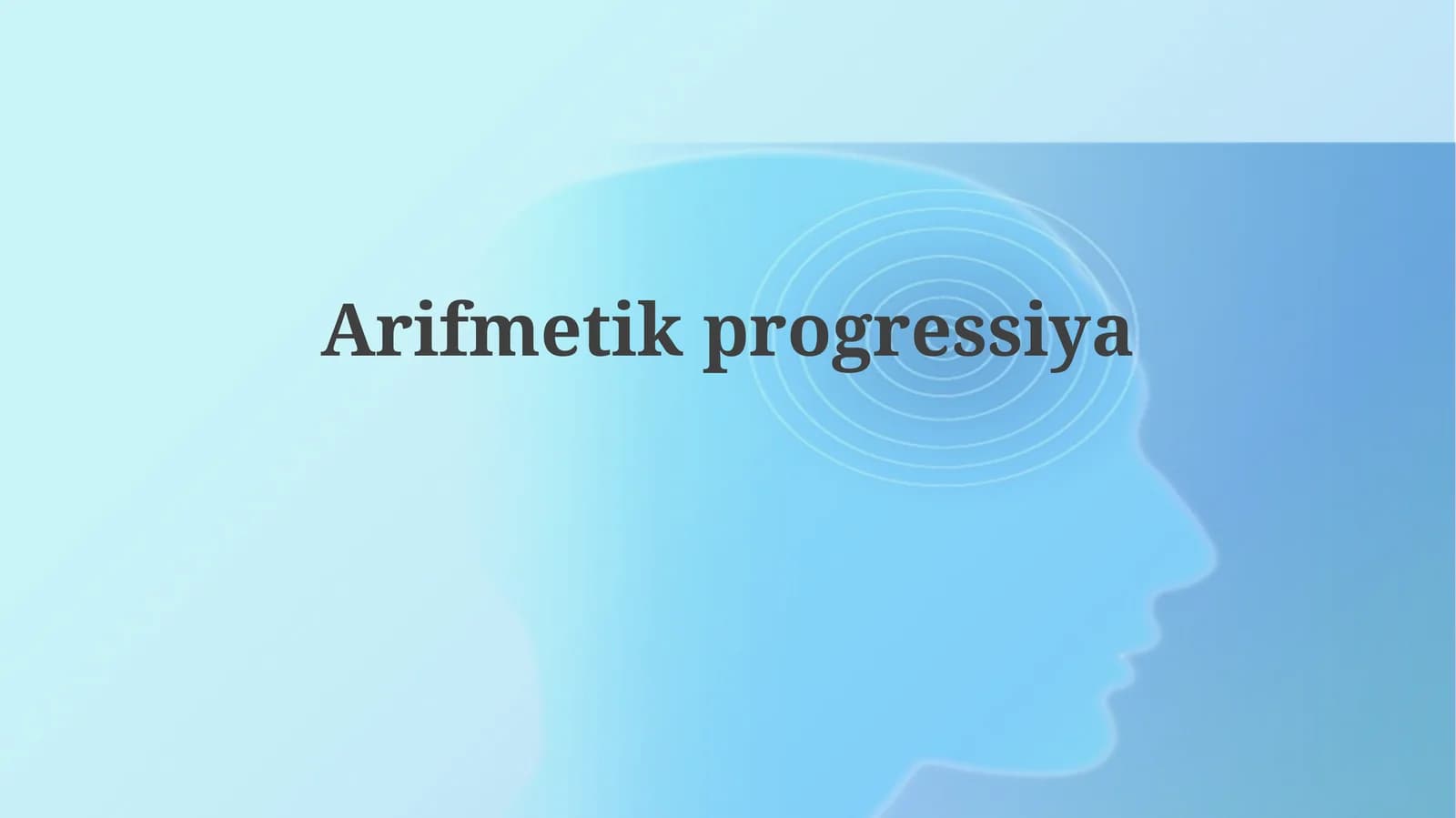 Arifmetik Progressiya
