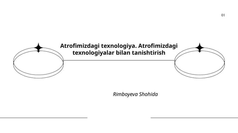 Atrofimizdagi texnologiya