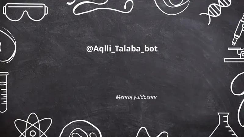 Aqlli Talaba Bot
