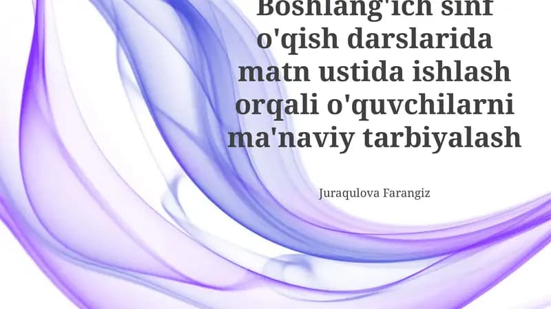 Badiiy adabiyot orqali empatiyani rivojlantirish