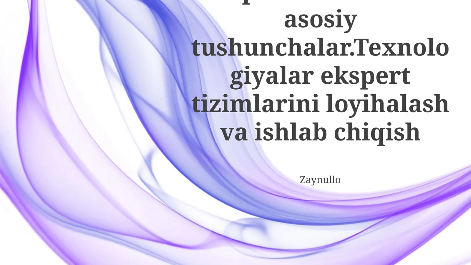 Ekspert Tizimlari
