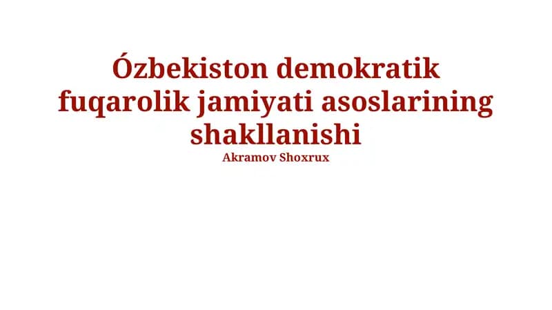 Millatlararo totuvlik va ijtimoiy uygʻunlik