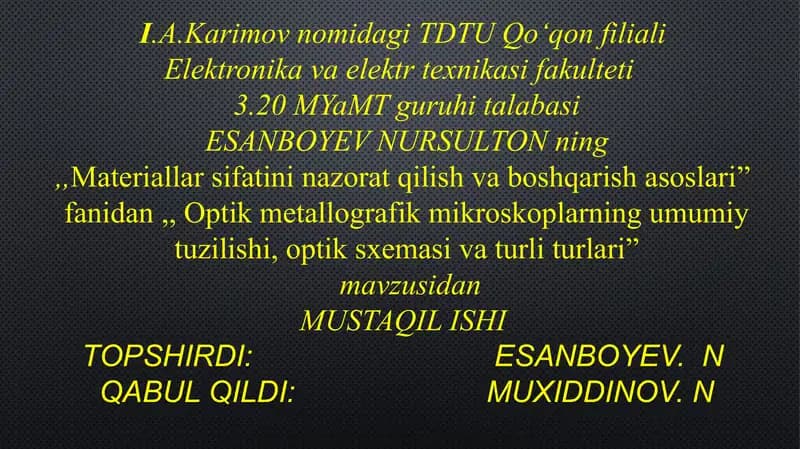 Optik metallografik mikroskop