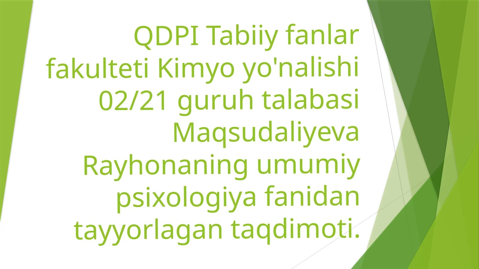 Psixik Rivojlanish va Uni Davrlashtirish Muammosi