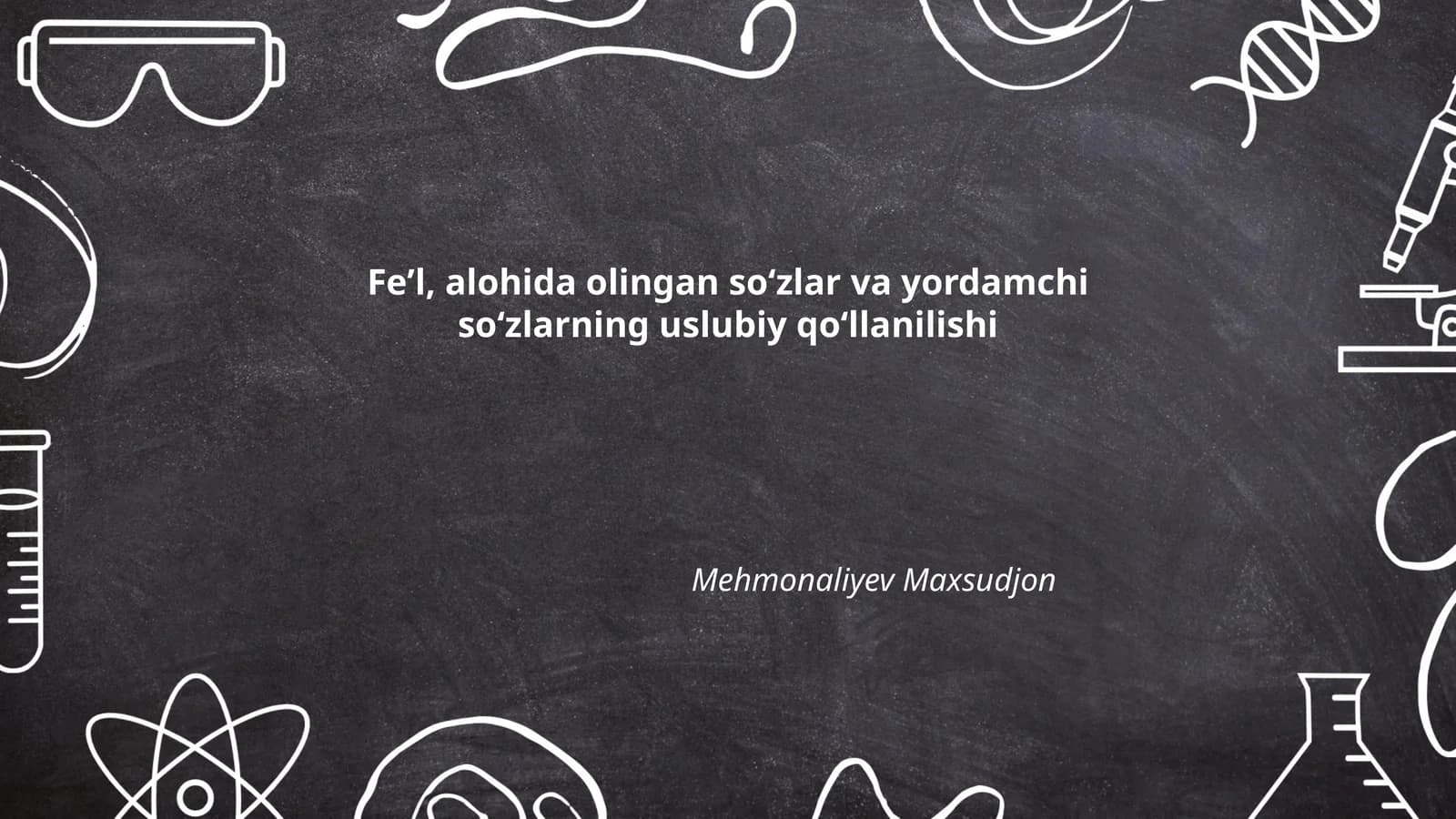 Feʼl, alohida olingan soʻzlar va yordamchi soʻzlarning uslubiy qoʻllanilishi