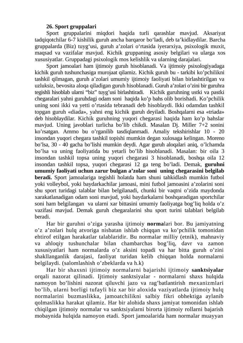 Sport gruppalari