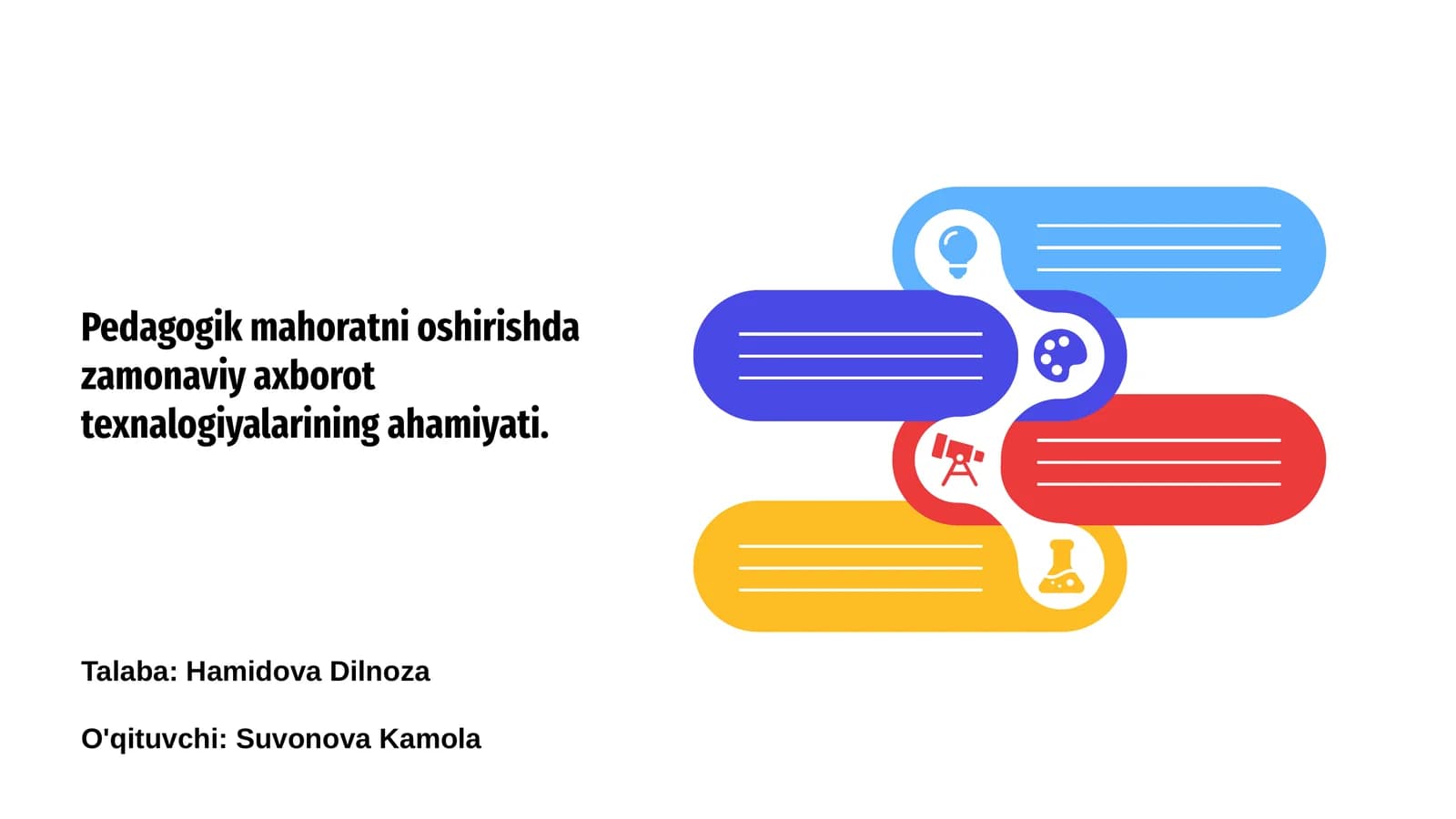 Pedagogik mahorat va axborot texnologiyalari