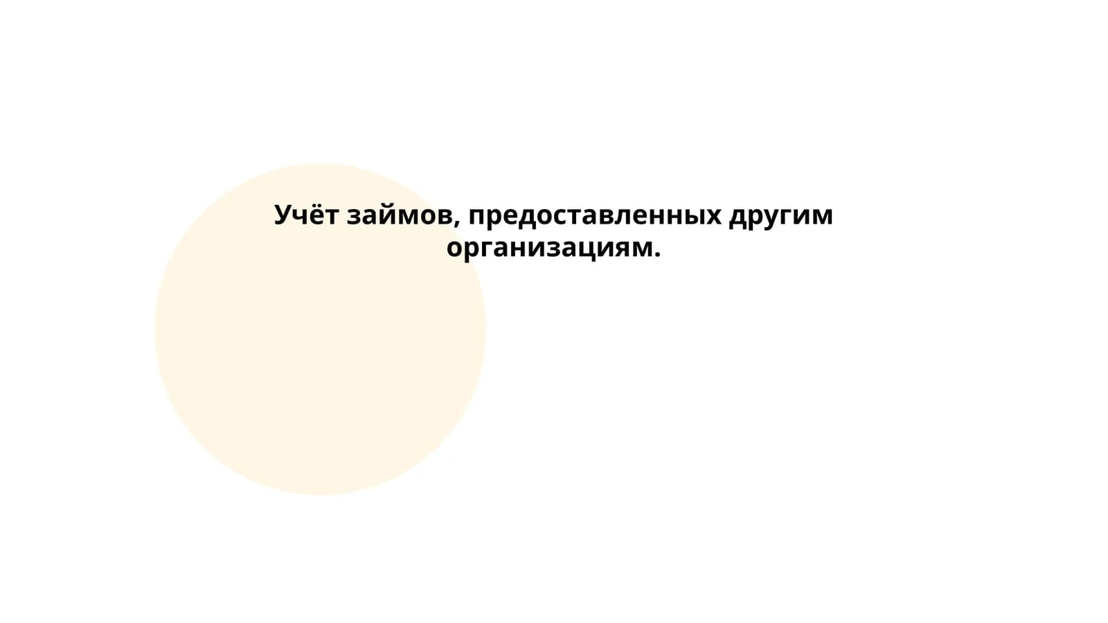 Учёт займов, предоставленных другим организациям