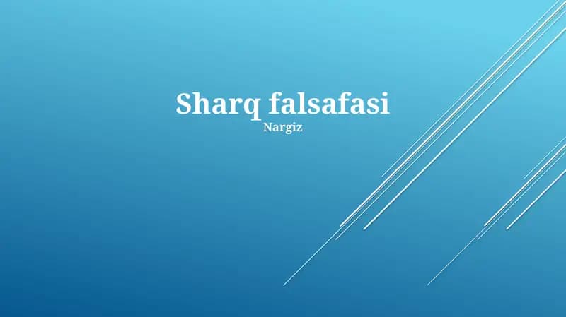 Sharq falsafasi