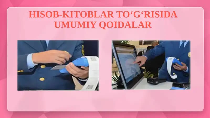 HISOB-KITOBLAR TO‘G‘RISIDA UMUMIY QOIDALAR