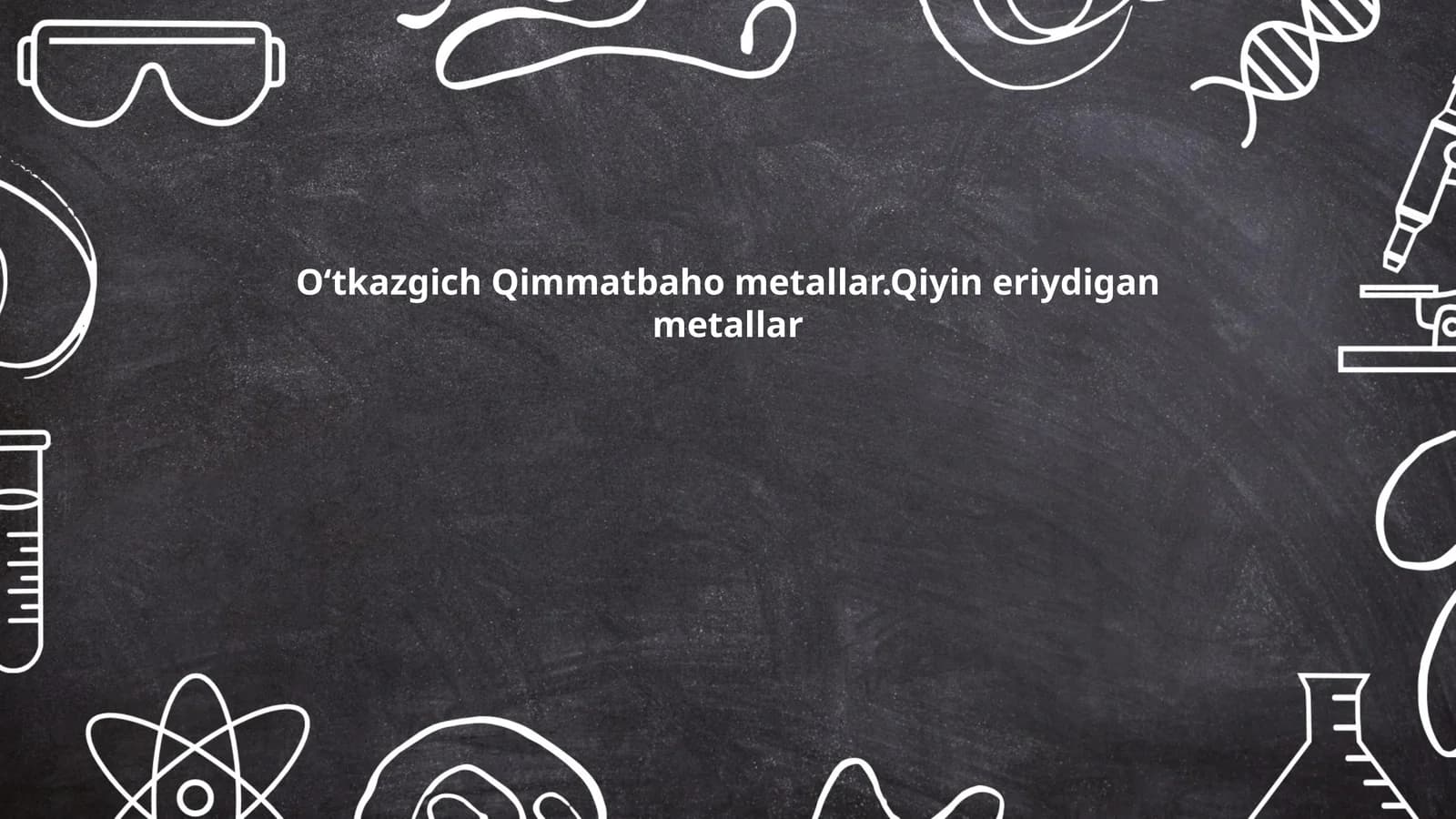 Oʻtkazgich Qimmatbaho metallar