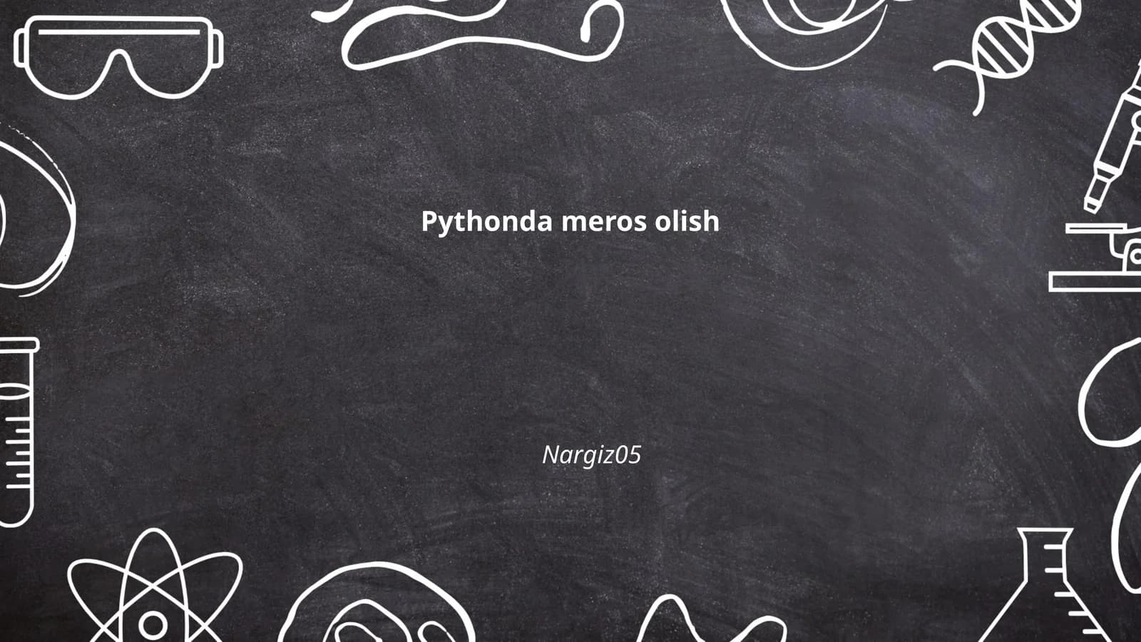 Pythonda meros olish