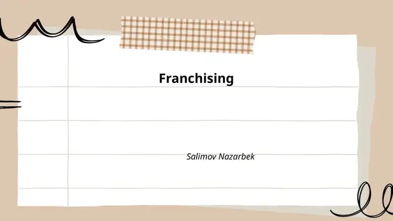 Franchising