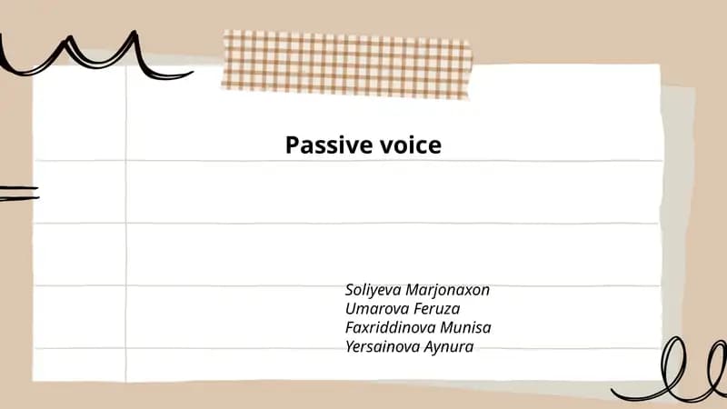 Passive voice