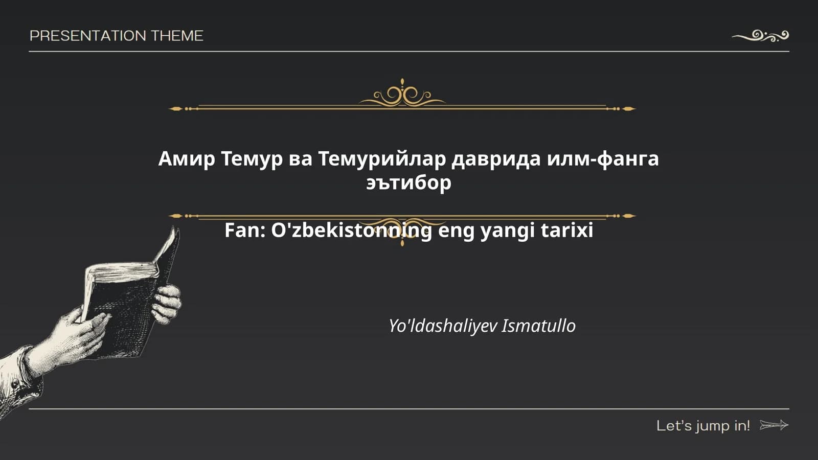 Амир Темур ва Темурийлар даврида илм-фанга эътибор